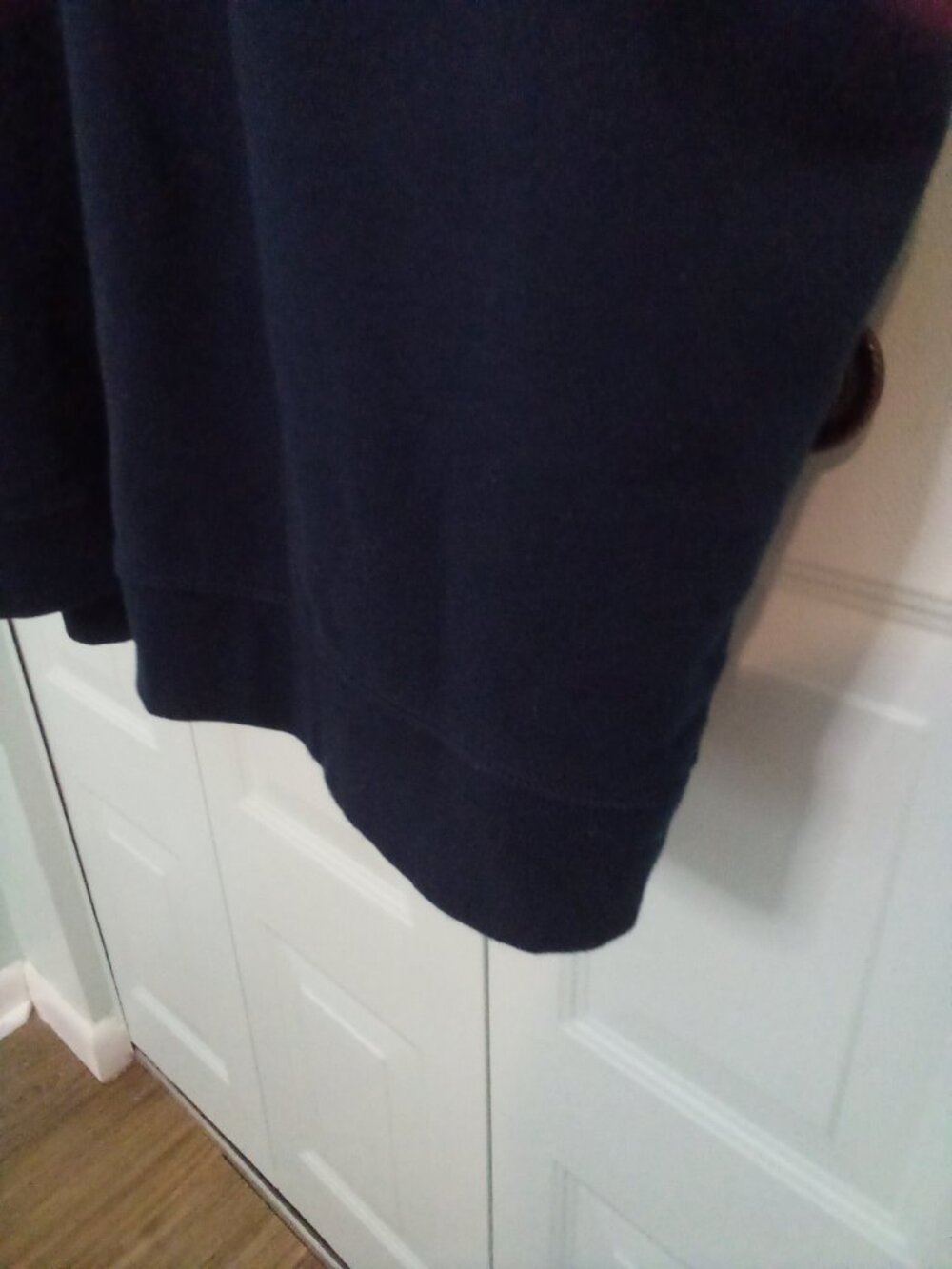 VINYARD VINES by SHEP & IAN 4XLT NAVY 1/4 ZIP COTTON SWEATSHIRT RIBBED COLLAR - Picture 4 of 11